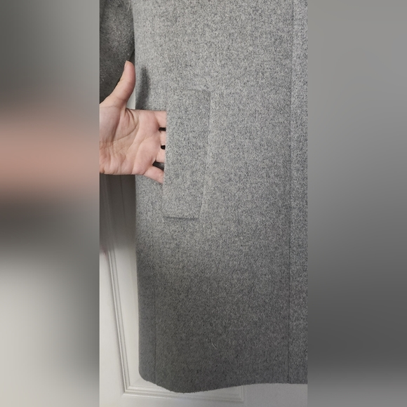 J. Crew Gray Wool Cocoon Coat, size 4 - Picture 8 of 11